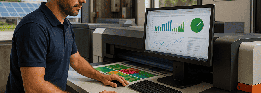 Inovação gráfica sustentável e digital Brasil