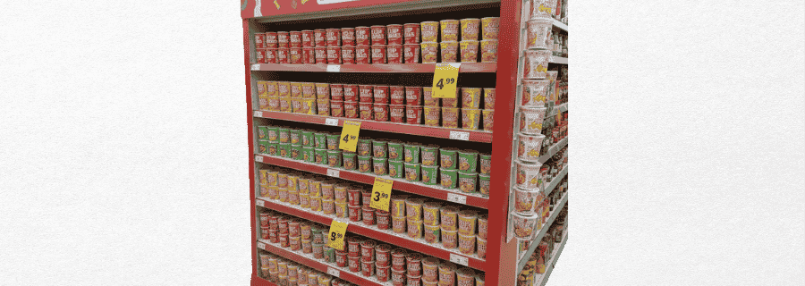 Molduras de gôndola para destacar ofertas