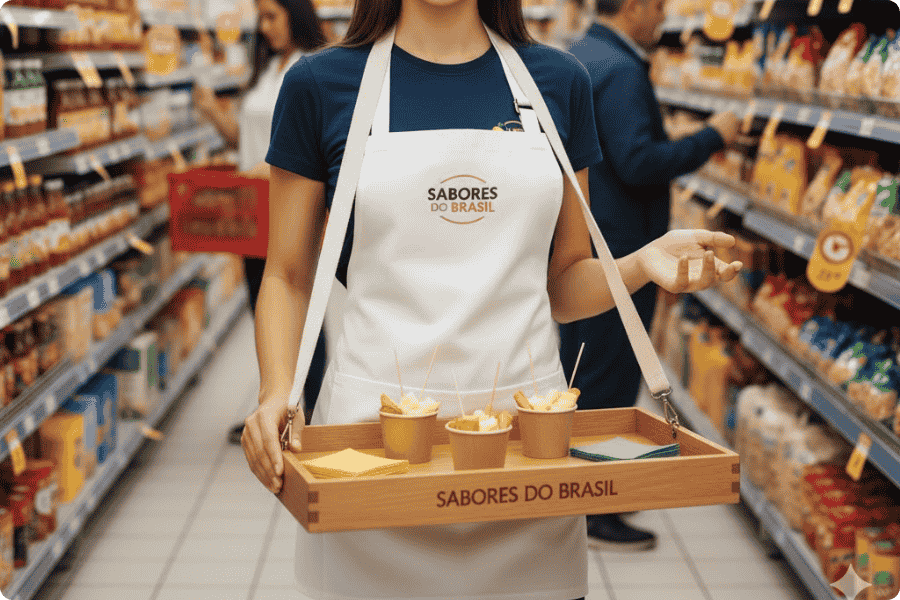 O que é uma bandeja de degustação?