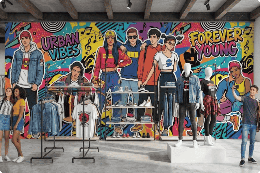 Adesivação de paredes