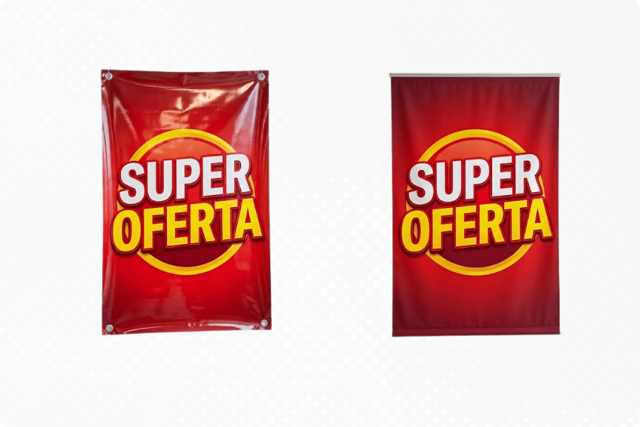 Banner em lona ou tecido: qual escolher para sua loja?