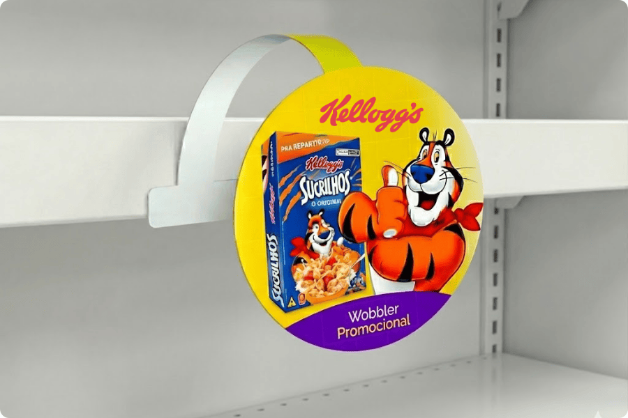 Como um wobbler pode destacar seu produto na gôndola?