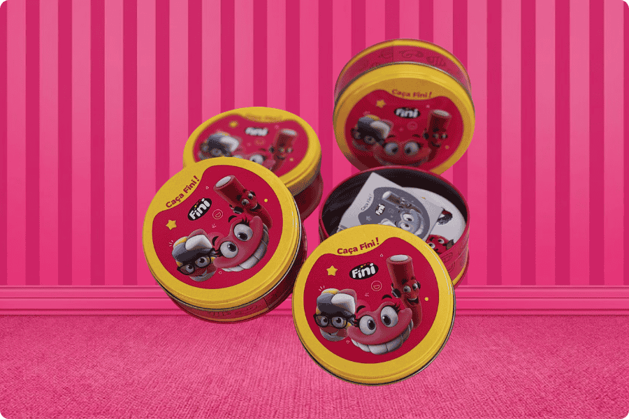 Embalagem Latinha Balas Fini