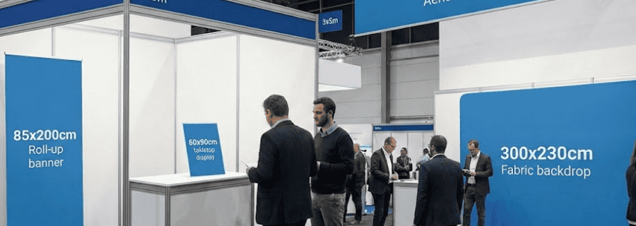 Qual o tamanho ideal de banner para um stand em feiras?