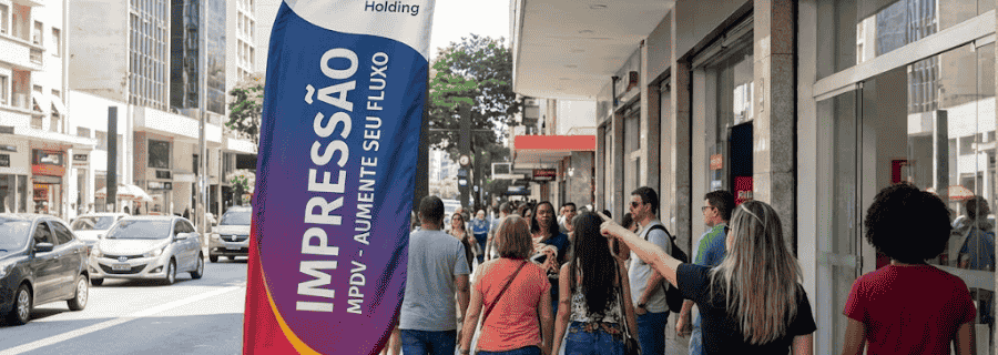 Um wind banner na calçada realmente aumenta o fluxo de pessoas?
