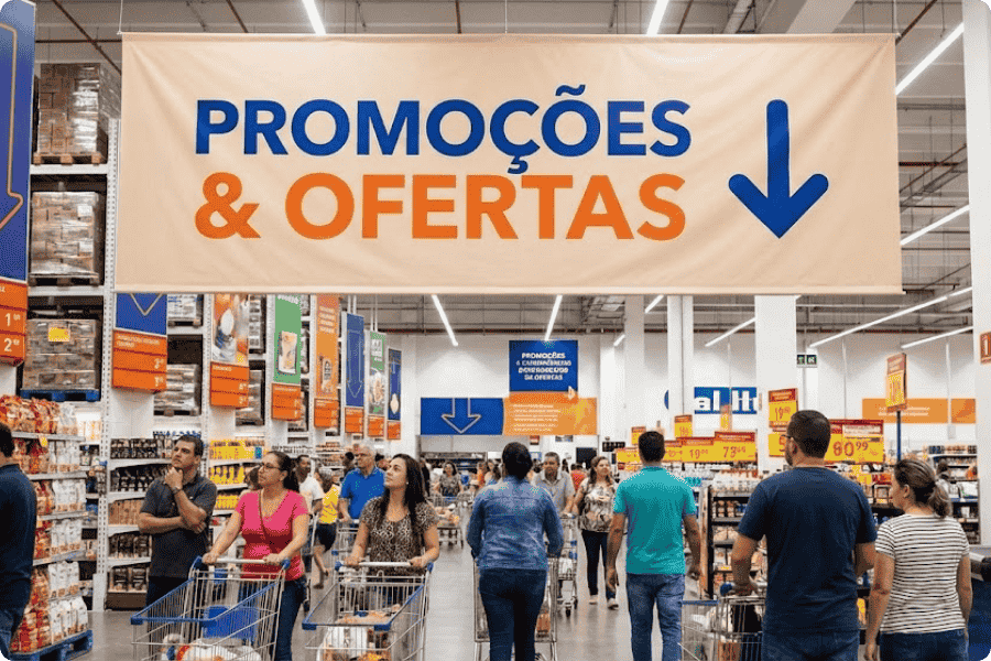 Use banners para guiar o cliente até suas melhores ofertas