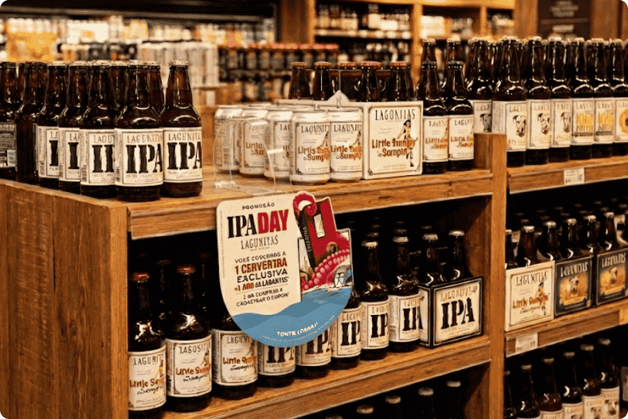 Wobbler Promocional para Cerveja Lagunitas