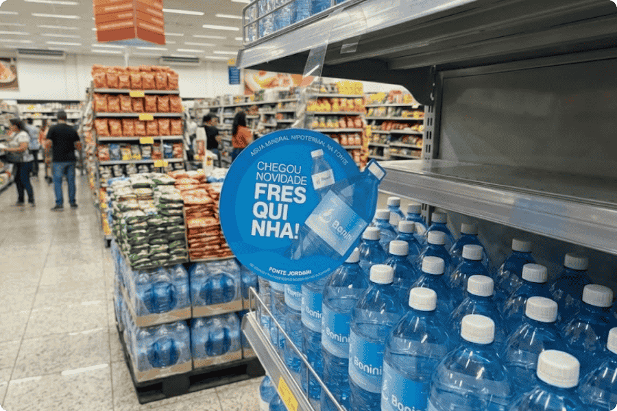 Wobbler Promocional para Fonte Jordani