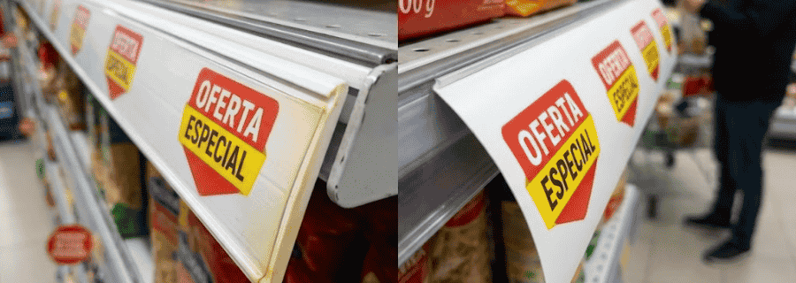 Régua de Gôndola em PS ou PVC? Qual o melhor custo-benefício?