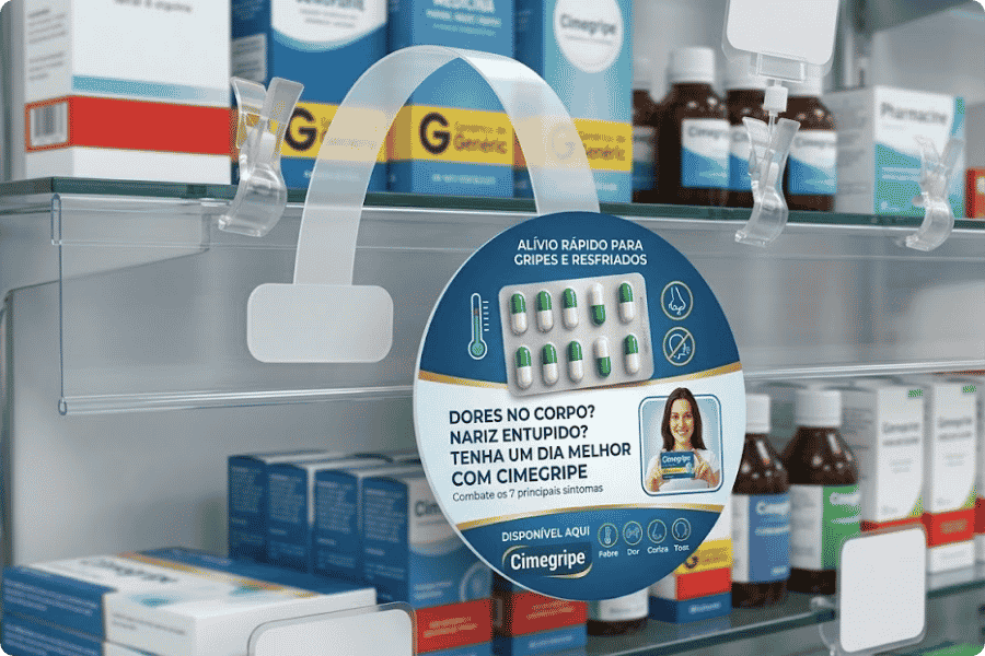 Wobbler para Farmácias: Estratégias de Merchandising no Corredor de OTC