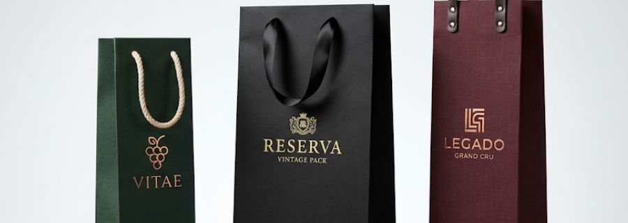 Onde vende sacola para garrafa de vinho?