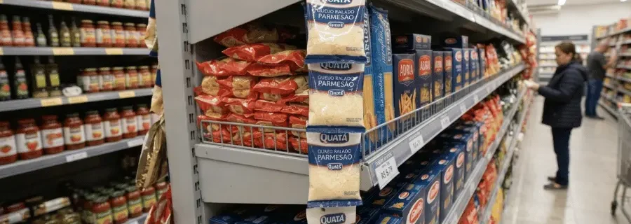 Por que pendurar queijo ralado ao lado do macarrão?